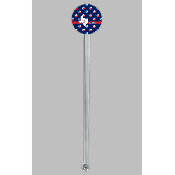 Custom Design - Clear Plastic 7" Stir Stick - Round - Single Stick