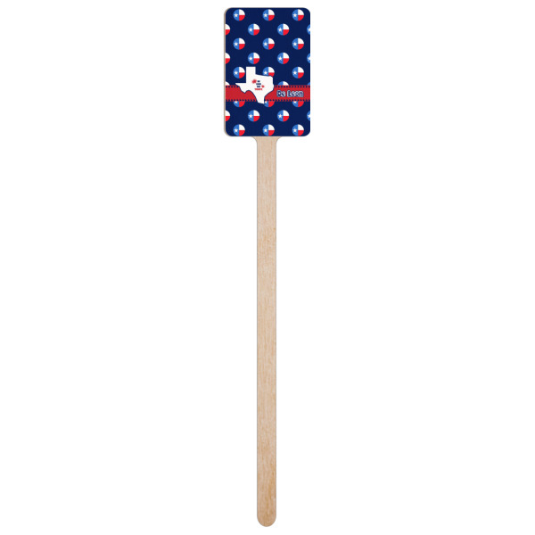 Custom Design - Wooden 6.25" Stir Stick - Rectangular - Single Stick