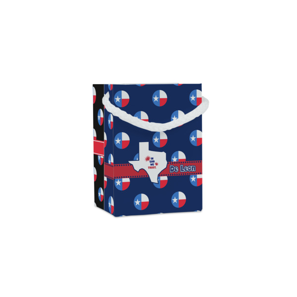 Custom Texas Polka Dots Jewelry Gift Bags - Matte (Personalized)
