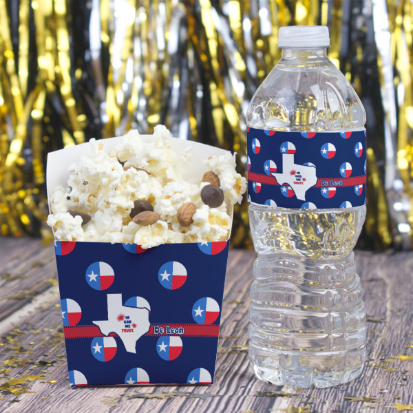 Custom Design - French Fry Favor Box - w/ Water Bottle