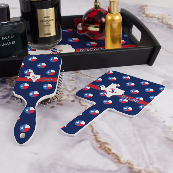 Custom Design - Hair Brush and Hand Mirror - Bathroom Scene