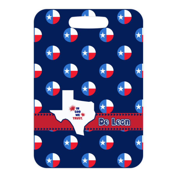 Custom Design - Metal Luggage Tag - Front Without Strap