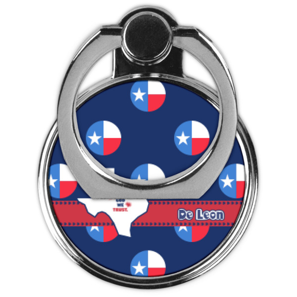 Custom Design - Cell Phone Ring Stand & Holder - Front (Collapsed)