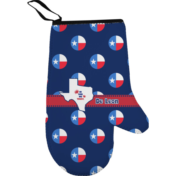 Custom Texas Polka Dots Oven Mitt (Personalized)