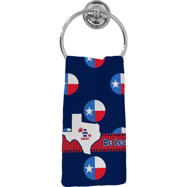 Custom Texas Polka Dots Hand Towel - Full Print (Personalized)