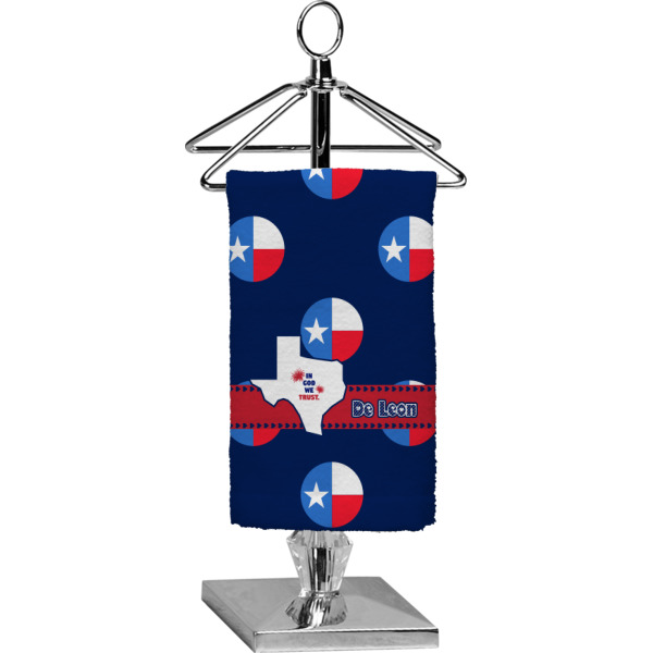 Custom Texas Polka Dots Finger Tip Towel - Full Print (Personalized)