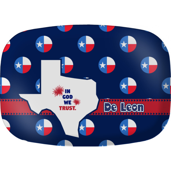 Custom Texas Polka Dots Melamine Platter (Personalized)