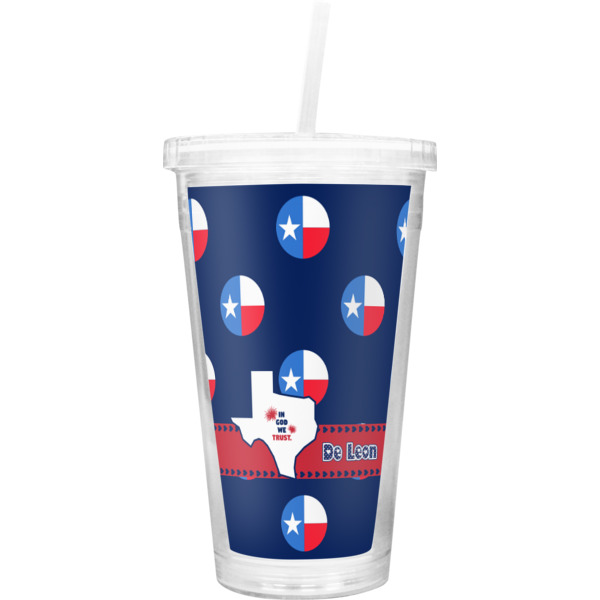 Custom Design Your Own Double Wall Tumbler with Straw
