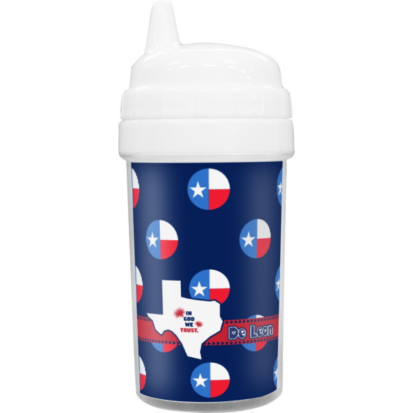 Custom Texas Polka Dots Sippy Cup (Personalized)