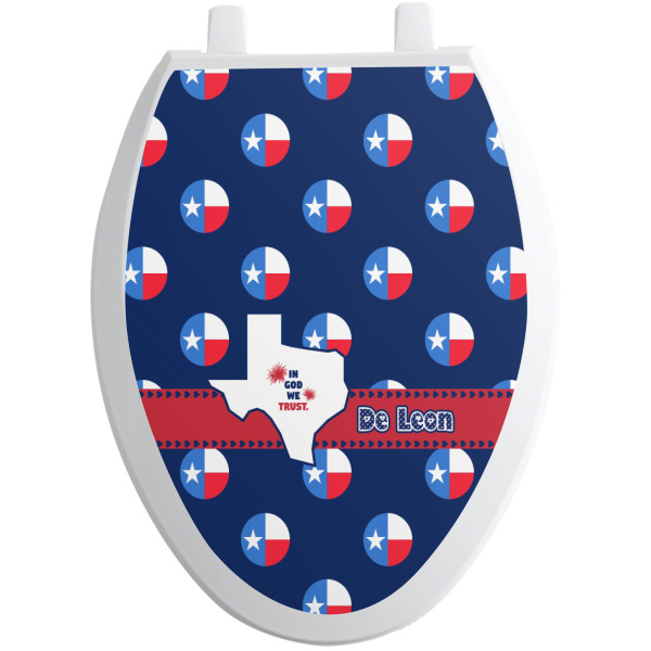 Custom Design - Toilet Seat Decal - Elongated - Front