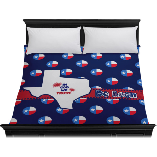 Custom Design - Duvet Cover - King - On Bed - No Prop