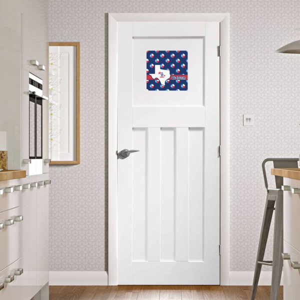 Custom Design - Square Wall Decal on Door