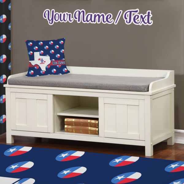 Custom Design - Wall Name Decal Above Storage bench