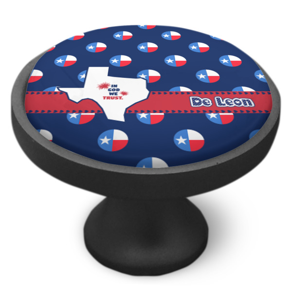 Custom Design - Cabinet Knob - Black - Side