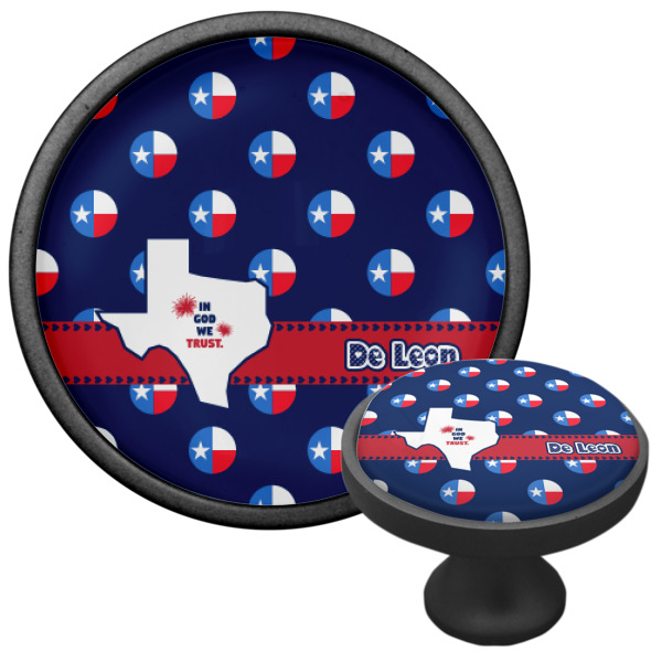 Custom Design - Cabinet Knob - Black - Multi Angle