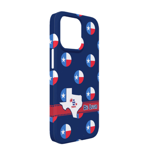 Custom Texas Polka Dots iPhone Case - Plastic - iPhone 13 Pro (Personalized)