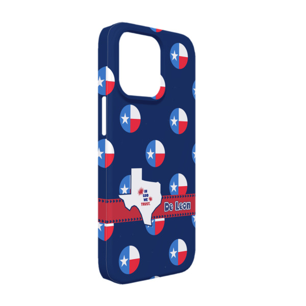 Custom Texas Polka Dots iPhone Case - Plastic - iPhone 13 (Personalized)