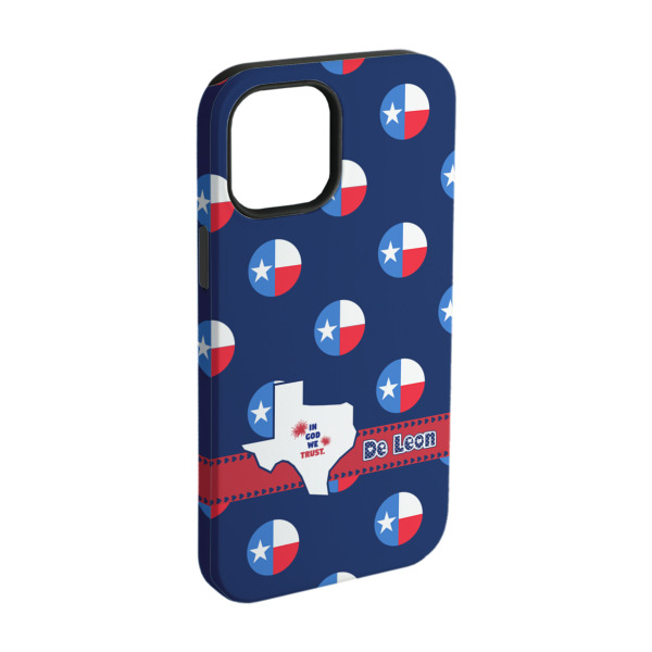 Custom Texas Polka Dots iPhone Case - Rubber Lined - iPhone 15 Pro (Personalized)