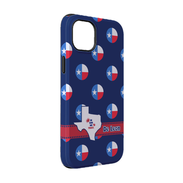 Custom Texas Polka Dots iPhone Case - Rubber Lined - iPhone 14 Pro (Personalized)