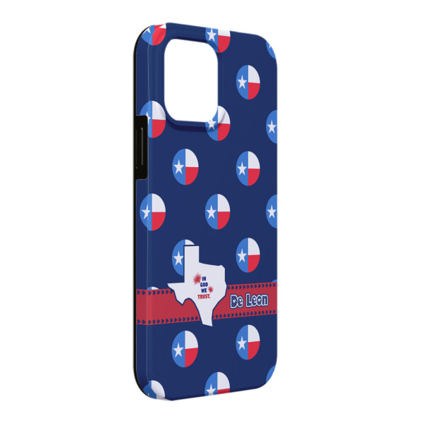 Custom Texas Polka Dots iPhone Case - Rubber Lined - iPhone 13 Pro Max (Personalized)