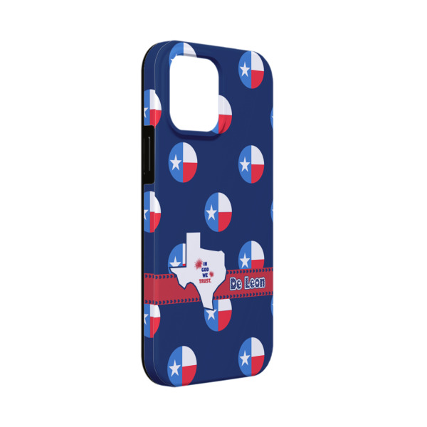 Custom Texas Polka Dots iPhone Case - Rubber Lined - iPhone 13 Mini (Personalized)