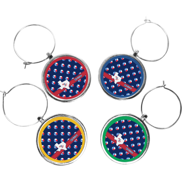 Custom Design Your Own Wine Charms - Set of 4