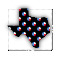 Texas Polka Dots Laptop Decal