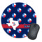 Texas Polka Dots Round Mouse Pad (Personalized)