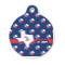Texas Polka Dots Round Pet ID Tag - Small (Personalized)