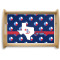 Texas Polka Dots Natural Wooden Tray - Small (Personalized)