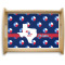 Texas Polka Dots Natural Wooden Tray - Large (Personalized)