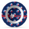 Texas Polka Dots Plastic Bowl - Microwave Safe - Composite Polymer (Personalized)