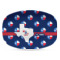 Texas Polka Dots Plastic Platter - Microwave & Oven Safe Composite Polymer (Personalized)