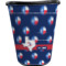 Texas Polka Dots Waste Basket - Single Sided (Black) (Personalized)