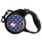 Texas Polka Dots Retractable Dog Leash (Personalized)