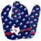 Texas Polka Dots Baby Bib w/ Monogram
