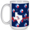 Texas Polka Dots 15 Oz Coffee Mug - White (Personalized)