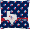 Texas Polka Dots Faux-Linen Throw Pillow 16" (Personalized)