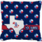 Texas Polka Dots Faux-Linen Throw Pillow 18" (Personalized)