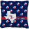 Texas Polka Dots Faux-Linen Throw Pillow 20" (Personalized)