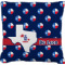 Texas Polka Dots Faux-Linen Throw Pillow 26" (Personalized)
