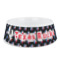 Texas Polka Dots Plastic Dog Bowl (Personalized)