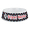Texas Polka Dots Plastic Dog Bowl - Large (Personalized)