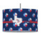 Texas Polka Dots 12" Drum Pendant Lamp - Fabric (Personalized)