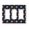 Texas Polka Dots Rocker Style Light Switch Cover - Three Switch