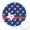 Texas Polka Dots Printed Cookie Topper - Round (Personalized)