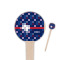 Texas Polka Dots 4" Round Wooden Food Picks - Double Sided (Personalized)