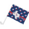 Texas Polka Dots Car Flag - Small w/ Monogram