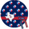 Texas Polka Dots Round Fridge Magnet (Personalized)