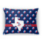 Texas Polka Dots Rectangular Throw Pillow Case (Personalized)